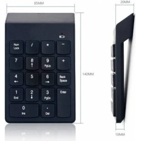Resim Platoon Kablosuz Numeric Keypad-Numpad-Usb Kablolu Keypad 18 Tuş Numped 