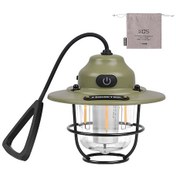 Resim Ranyeek "şarj Edilebilir Taşınabilir Kamp Lambası - 3 Led'li, 80 Saate Kadar Çalışma, Su Geçirmez, Usb Şarj" Yeşil 