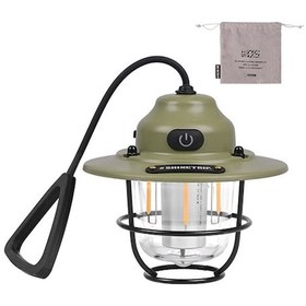 Resim Ranyeek "şarj Edilebilir Taşınabilir Kamp Lambası - 3 Led'li, 80 Saate Kadar Çalışma, Su Geçirmez, Usb Şarj" Yeşil 