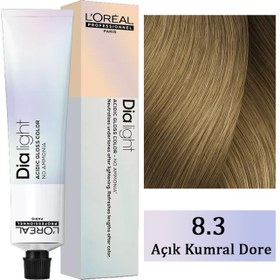 Resim Loreal Professionnel Dia Light - Amonyaksız Saç Boyası No: 8.3 Açık Kumral Dore 50ml 