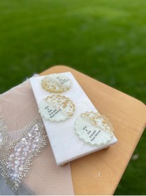 Resim GÜRLEK TEKSTİL 10 Adet Epoksi Magnet Söz Nişan Nikah Kına Düğün Hediyeliği Kuran Hatırası Sünnet Mevlüt- 