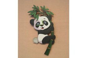 Resim PANDA DEKORATİF SARKAÇLI DUVAR SAATİ 
