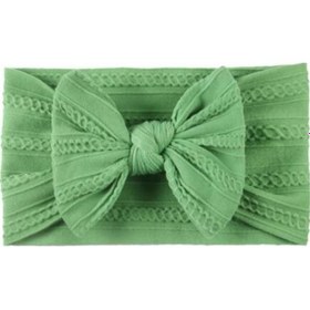 Resim Novahub Yeşil 18 Renk Kablo Yay Bebek Kafa Bandı Çocuk İlmek Şapkalar Kablolar Türban Çocuklar İçin Elastik Headwrap Bebek Saç Aksesuarları Yeşil Yeşil 