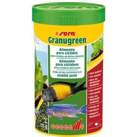 Resim Sera Granugreen Bitkisel Kökenli Yeşil Renkli Granül Yem 250 ML 