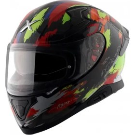 Resim Axor Apex/racer E Full Face Mat Siyah Yeşil (M/c)- 