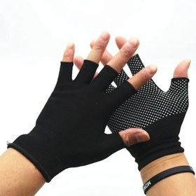 Resim Yarı Parmak Nefes Alabilen Kaymaz Eldiven, Bisiklet, Yürüyüş ve Fitness İçin 