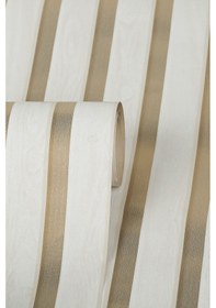 Resim Bien Exclusive Beyaz Lambri Desenli Duvar Kağıdı 6350 