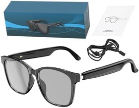 Resim Akıllı Gözlükler - Çevirmen Akıllı Gözlük Müzik Gözlükleri | Müzik Çalma Gerçek Zamanlı Tercüme Elektroniği Çalışma, Seyahat, Toplantı, Balıkçılık için 144 Dili Destekler 