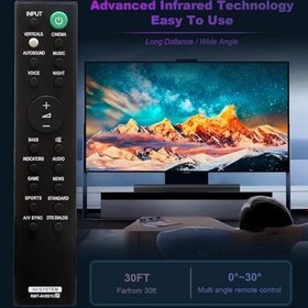 Resim AULCMEET RMT-AH501U Sony Soundbar Surround Hoparlör HTX8500 HT-X8500 ile Uyumlu Yedek AV Sistemi Uzaktan Kumanda 