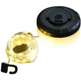 Resim Youtek Çok Fonksiyonlu Kamp Lambası - Taşınabilir, Şarj Edilebilir, Renkli Işık Şeritli Beyaz 