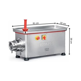 Resim Boğaziçi 22'lik Paslanmaz Et Kıyma Makinesi 81 x 32 x 39 (Cm) 