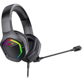 Resim Lecoo HT403 3.5 MM Jack + USB Kablolu Kulak Üstü RGB Gaming Kulaklık 