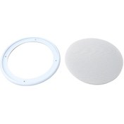 Resim Xiyyadms Evrensel Hoparlör Izgarası Siyah 8 İnç Metal Plastik Dekoratif Ses Koruma Kapağı 