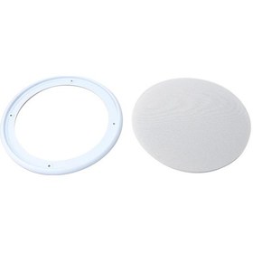 Resim Xiyyadms Evrensel Hoparlör Izgarası Siyah 8 İnç Metal Plastik Dekoratif Ses Koruma Kapağı 