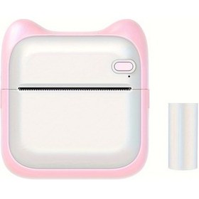Resim Tcherchı Android İçin 1000mah Taşınabilir Termal Fotoğraf Yazıcısı Pembe 