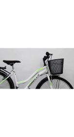 Resim Beyaz Bisiklet 2650 Dorello Bisiklet 26 Jant Bisiklet Çamurluk Sepetli Bisiklet 