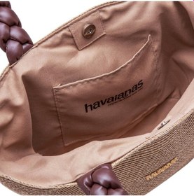 Resim Havaianas Boho Bej Kadın Plaj Çantası-15308 