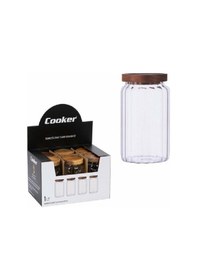 Resim Cooker Borosilikat Cam Kavanoz 1 Lt Ckr-3823 Bej 