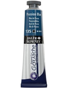 Resim Daler Rowney Aquafine Opak Guaj Boya 15Ml 135 Prussian Blue 