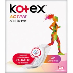 Resim Kotex Active Ultra İnce Günlük Ped 32'li 