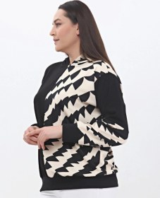 Resim Piano Luce Kadın Büyük Beden Kapşonlu Sweatshirt Siyah Plwm23swt03 Siyah 