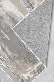 Resim Rovigo Dijital Baskı Yıkanabilir Kaymaz Taban Salon Halısı Rvg0396, Gri, 80 x 200 