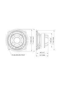 Resim Lavoce Csf051.20 4Ohm 5" Coaxial Çıplak Hoparlör 