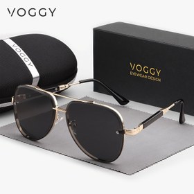 Resim VOGGY Şık, Basit ve Retro Hafif Metal Moda Gözlükler - Erkek ve Kadınlar İçin Uyumlu, Sürüş, Dağ Tırmanışı, Bisiklet, Balık Tutma, Tatil, Seyahat, Parti Aksesuarı ve Hediye Kutusu 