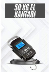 Resim Profesyonel El Terazisi El Kantarı 50 Kg Dijital Göstergeli Tartı 