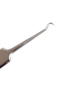 Resim SPELT Paslanmaz Çelik Sivilce Akne Siyah Nokta Temizleme Cımbızı Çengel Uç 