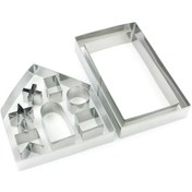 Resim Xiyyadms 10 Parça Paslanmaz Çelik 3d Noel Kurabiye Kalıbı Seti - Kek Ve Kurabiye Yapımı İçin 10 Adet 