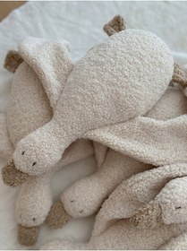 Resim Sevimli Ördek Teddy Bebek Çocuk Uyku Arkadasi Krem/bej 