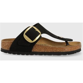 Resim Birkenstock Gizeh Big Buckle NU Terlik 1024019-Black 