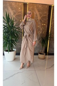 Resim Dila Sayan Boutique Etekli Bağlamalı Modal Takım 