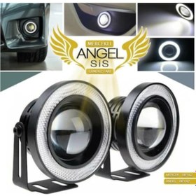 Resim Angel Led Sis Farı 76mm Beyaz Universal Mercekli Sis Beyaz 