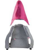 Resim Morikukko Grey Basic Fuchsia Kids Çıkabilir Kapüşonlu Sırt Çantası 