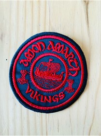 Resim Genel Markalar Amon Amarth Müzik grubu Logo Yama Patch Arma Nakış (9X9 CM) Dikilebilir 