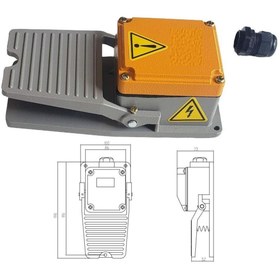 Resim Lema Fs-402 Ayak Pedalı Korumasız Döküm 250v 15a 