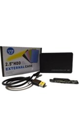 Resim External 2,5'' USB 3.0 Harici Harddisk Kutusu Siyah 