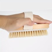 Resim 1 Adet Nazik Domuz Kılı Banyo Fırçası - Yumuşak Peeling Vücut Temizleyici Ergonomik Saplı, Doğal Ahşap ve Domuz Kılı ile Duş, Spa, Küvet & Küvet Temizliği için - Elektriksiz, Günlük Cilt Bakımı & Banyo Gereci, Doğal Görünüm | Sağlam Yapı 