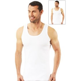 Resim Özkan Underwear Özkan 0050 2'Li Paket Erkek Pamuklu Süprem Atlet 