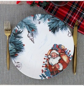 Resim Tonton Baba Servis Tabağı 26 Cm 1 Adet 17955 Açık Gri 