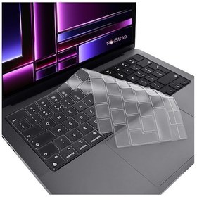 Resim NovStrap Apple Uyumlu MacBook Pro 2023 16 inç M2 A2780 Türkçe Q Klavye Şeffaf Klavye Koruyucu Kılıf 
