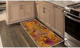 Resim Colorix Carpet Kaymaz Taban Tezgah Önü Mutfak Paspası 75x150 cm No: 703 