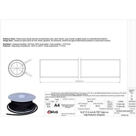 Resim IBRAS 12.0mm X 17.0mm Unıversal Yakıt Hortumu ( Makaralı ) B Tıpı 25 Mt 