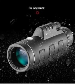 Resim Techtic 40x60 Dürbün Ultra Zoom Monoküler Teleskop 
