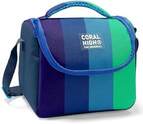 Resim Coral High Beslenme Çantası 11797, Erkek Çocuk, Lacivert Yeşil Renkli Çizgili, Isı Yalıtımlı 