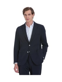Resim Hatemoğlu Lacivert Comfort Fit Mono Yaka Casual Takım Elbise Lacivert 