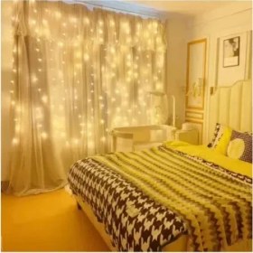 Resim 8 Fonksiyonlu Uzaktan Kumandalı Peri Perde LED - 3x3 Metre Günışığı 