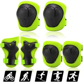 Resim Hallow-çocuklar Diz Pedleri Set 6 İn 1 Koruyucu Dişli Kiti Y12573y 